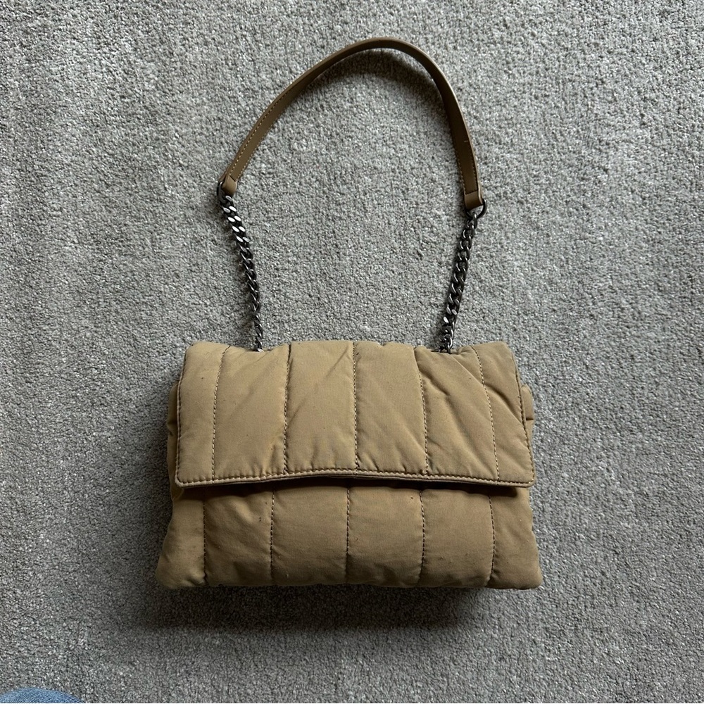 Zara Brown Purse with Chain Strap
